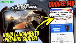 15 CELULARES GRÁTIS! NOVO LANÇAMENTO Celular DOOGEE v10  8GB RAM+128GB ROM BATERIA  8500mah