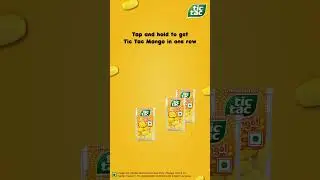 Tap and hold to line up your Tic Tac Mangoes in a row! 🥭Let the fruity fun begin! #TicTac