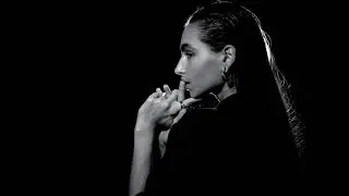 Studio Black and White Photoshoot Video with Model in Dramatic Lighting
