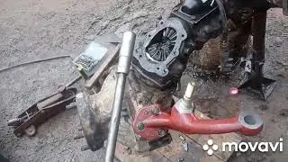 установка ГОРУ на МТЗ 52 цилиндр на старый мост дазатор на старый сост