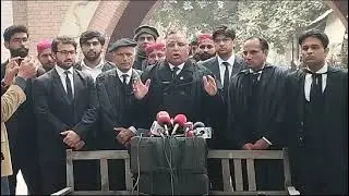 Azhar Siddique ASC press conference after hearing the case against ECP in Lahore High Court