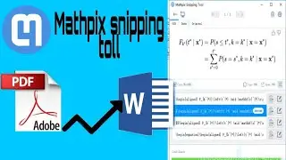 PDFDAN WORDGA O‘TKAZISHNING ENG OSON USULI MATHPIX SNIPPING TOLL DASTURI