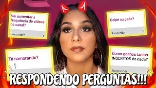RESPONDENDO PERGUNTAS #4 ( maquia e fala ) !! - Alice Mendes