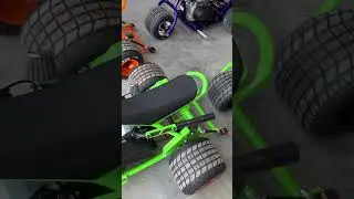 A lot of green this go around on these mini trikes