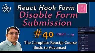 react hook form tutorial in hindi ||  how to disable form submission in react hook form in hindi #40