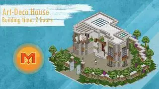 How to BUILD a Habbo Art Deco House (Tutorial)
