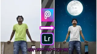 PICSART NIGHT MOON PHOTO EDITING 😍 | PICSART PHOTO EDITING.| LIGHTROOM RETOUCHING| @NSB Pictures