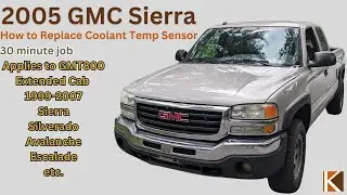 How to Replace Coolant Temp Sensor | 2005 Sierra 1500 GMT800