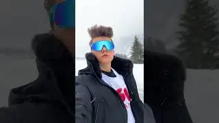 Ski fahren im 🌭 Kostüm 😂 