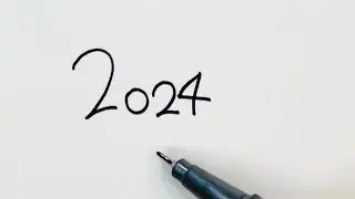 How to Draw Dragon from Number 2024 Very Easy