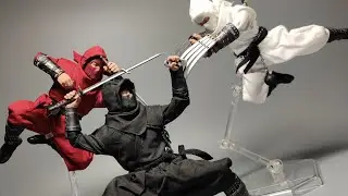 VToys Shadow Ninja Black, Red and White