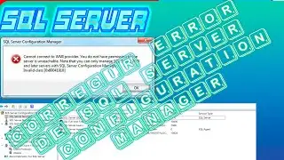 Solucion de SQL Server Configuration Manager(No Abre)
