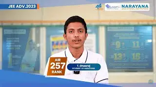 AIR 257th Rank T.Dheeraj in JEE Advanced 2023