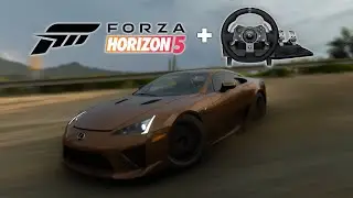 Lexus LFA - Forza Horizon 5 Wheel Gameplay