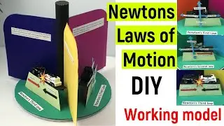 Newton's laws of motions working model | Newton's law of motion | 
