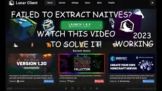 How to fix Failed to extract naitives problem with Lunar Client || CHECK DESC|| #lunarclient