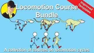 Locomotion Course Bundle - Walk & Run Cycle Templates for animation