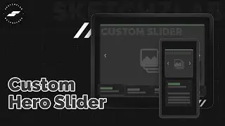 Custom Hero Slider - Webflow Cloneable - SketchzLab
