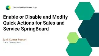 Enable or Disable and Modify Quick Actions for Sales and Service Spring Board | Create Page Links