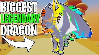 How I Made The Biggest Dragon LEGENDARY Color! - ROBLOX Dragon Adventures