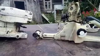 Наехал трактором на STIHL 361 и он погиб