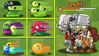 PVZ 2 Challenge - 100 Plants Max Level Vs 5 Zombies Level Custom Speed