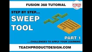 FUSION 360 Tutorial. SWEEP Feature (Part 1) | The basics!! Its all about keeping it simple.