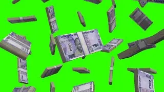 Indian 100 Rupee NOTE Bundle Falling Green Screen Video || Free Motion Graphics By #graphicsmall