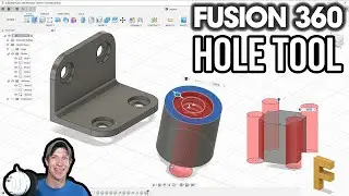 Autodesk Fusion 360 HOLE TOOL Tutorial