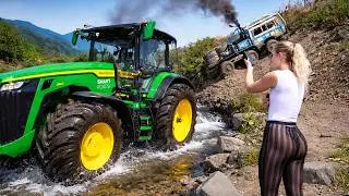 Tractors vs Truck 6x6 - Best Hot Compilation | Muddy Terrain
