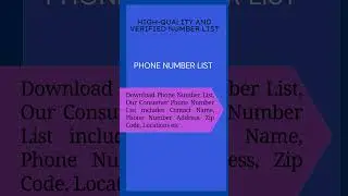 Oman Mobile Number Data || Mobile Phone Number List Database