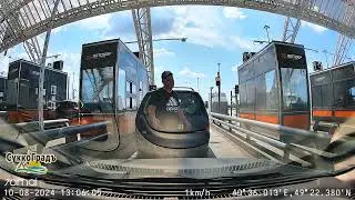 Первый раз проезжаем пункт оплаты на платной дороге. Регистратор 70mai a810 1080 HDR