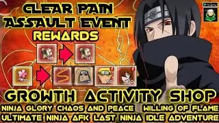 CLEAR PAIN ASSAULT EVENT AND SHOPING GROWTH ACTIVITY CHAOS AND PEACE | NINJA GLORY