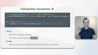 Error reporting in C++ - Exceptions (2/13)