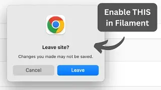 Filament: "Leave Site" Alert After Form Changes