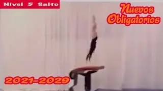 NEW Level 5 Vault  Nuevo Nivel 5 Salto Rutina - gymnastics official routine video GIMNASIA 2021-2029