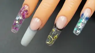 Iconic Long Artistic Nail Design with  PolyGel