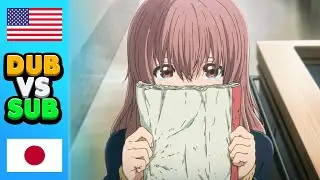 Anime Movie A Silent Voice (Anime DUB vs SUB Comparison)