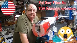 Crash Damage Overview of the Eflite Carbon Z T28 Trojan ,Personal Rant, and a BIG Thank You from Fat