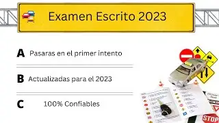2023 CURRENT DRIVER'S LICENSE THEORY TEST (DMV QUESTIONS) in Spanish.