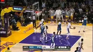 LBJ is still doing LBJ stuff.💪🤴#nba #basketball #viral #video #highlights #lakers @youtubeezvids