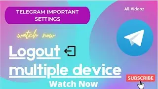 how to logout from multiple session in telegram laptop se kaise sign out kare remove all devices