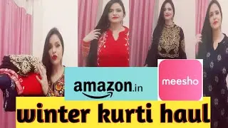 amazon winter kurti haul💓meesho woolen kurti haul💓amazon woolen haul💓flipkart winter haul💓myntra kur