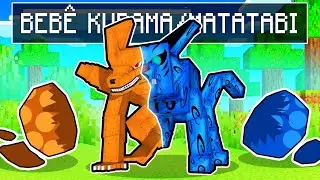 NASCI COMO UM BEBE METADE KURAMA, METADE MATATABI no Minecraft