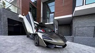 MCLAREN 570S with Stek  DYNOchrome black matte PPF