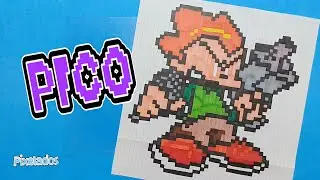 COMO DIBUJAR PICO de FRIDAY NIGHT FUNKIN PIXEL ART - PIXELADOS