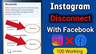instagram ko facebook se discount kaise kare||how to disconnect instagram account from facebook