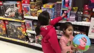 Toy Hunt At Toys R Us - Kids Toys Shopping Time Halloween Costumes - Barbie, Peppa Pig