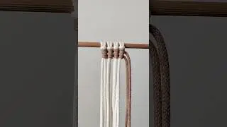 makramé függőleges csomózás / macrame vertical knot #macrametutorial