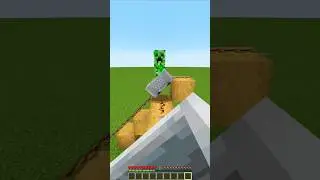 Me vs creeper ( risky race ) in Minecraft 🔥🚂 はいよろこんで) #shorts #minecraft